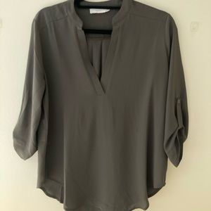 lush army green blouse